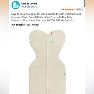 Love to Dream Oatmeal Baby Swaddle